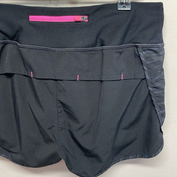 MPG Athletic Running Shorts Lined Black Gray Pink Zipper Pocket S - Picture 6 of 16